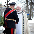 29. januar: Kong Harald er til stede når Atle Sommerfeldt ble vigslet til biskop i Borg bispedømme (Foto: Linn Cathrin Olsen / Scanpx)